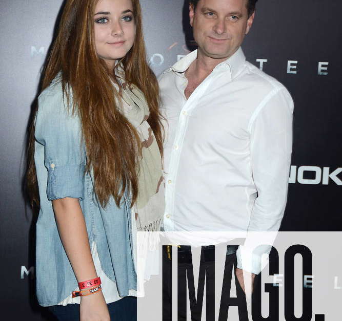 World Premiere of Man of Steel Shea Whigham and daughter attends the ...