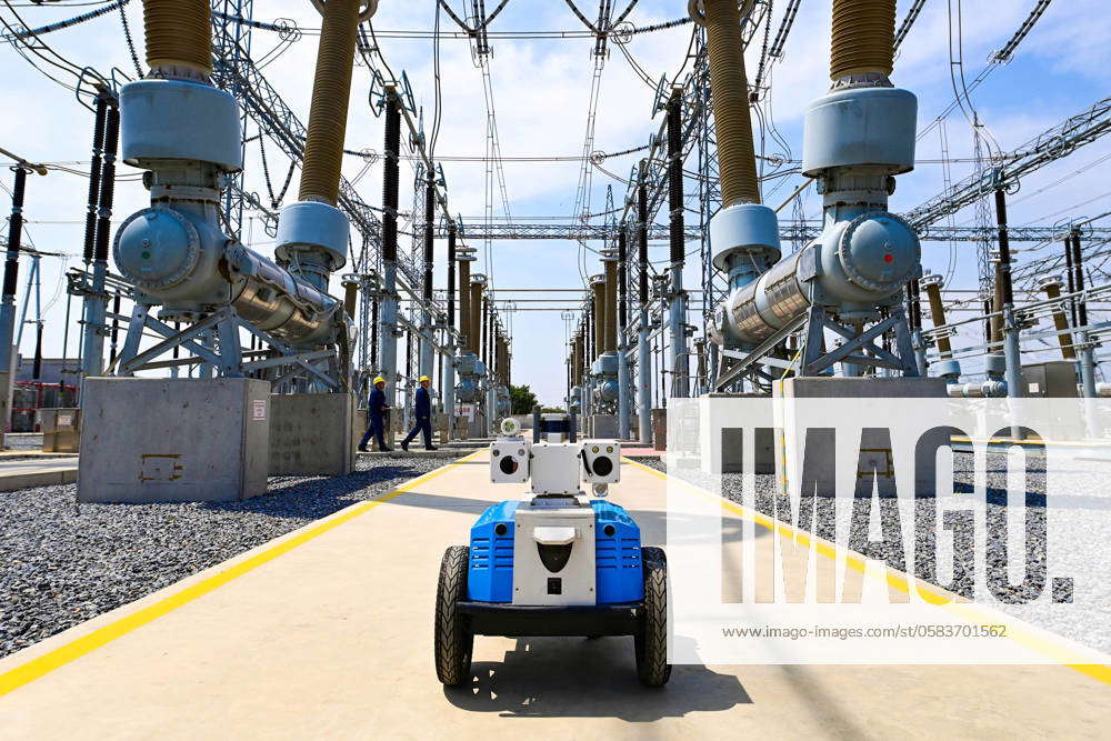 A 500 kV Substation in Inner Mongolia INNER MONGOLIA, CHINA - JUNE 20 ...