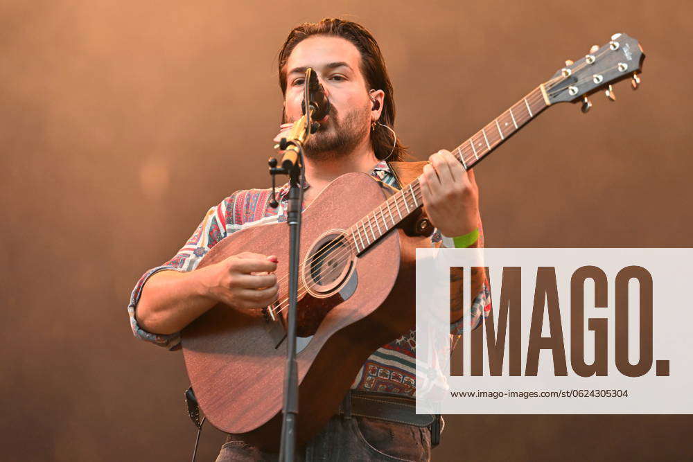 Singer Clemens Rehbein of German duo Milky Chance performs at the ...