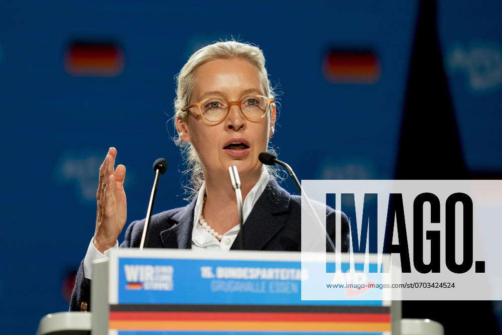 Dr Alice Weidel during the 15th federal party conference of the AfD in ...