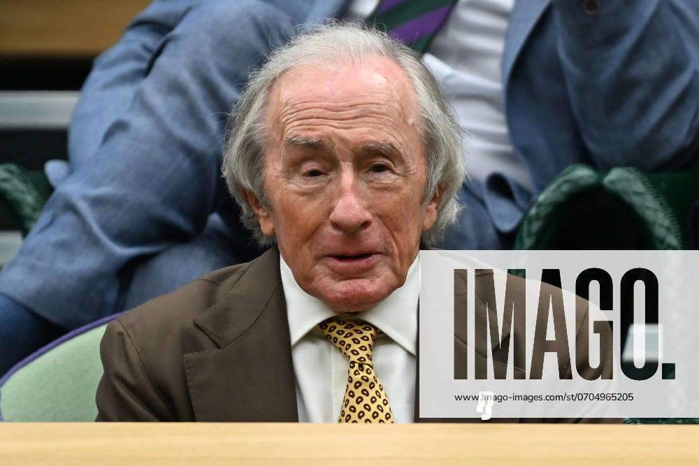 Jackie Stewart watch tennis from the Royal Box on the second day of the ...