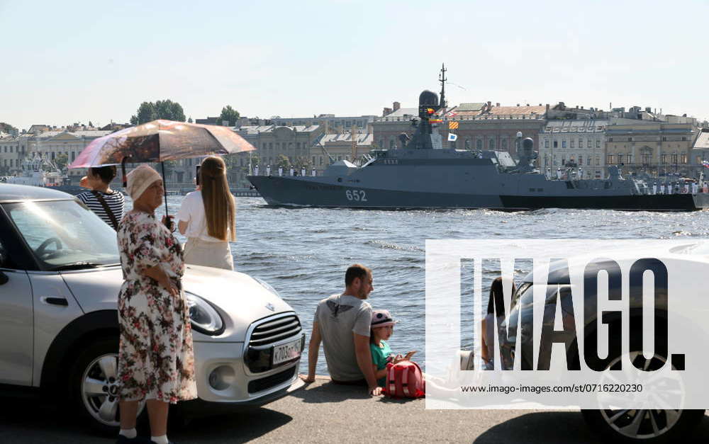 RUSSIA, ST PETERSBURG - JULY 25, 2024: The Grad Sviyazhsk corvette ...