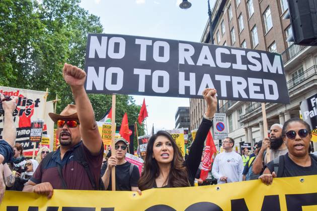 London, England, UK: Crowds marched in central London in protest ...