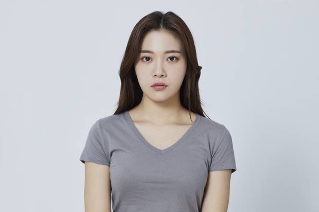 20-24 Years, Long Hair, White Background, Asian Ethnicity ...