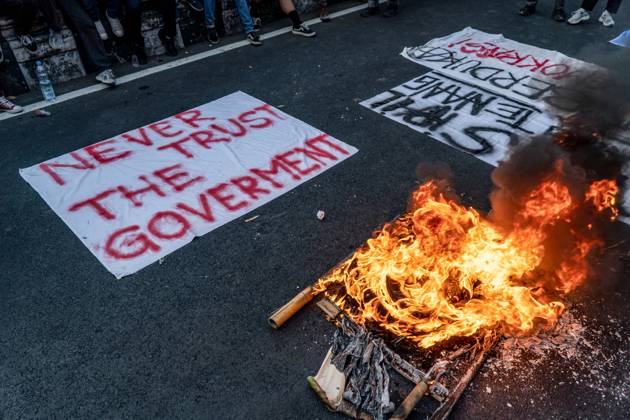 Students protest over Election Law Changes in Bali, Indonesia - 23 Aug ...