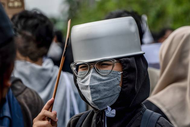 Students protest over Election Law Changes in Bali, Indonesia - 23 Aug ...