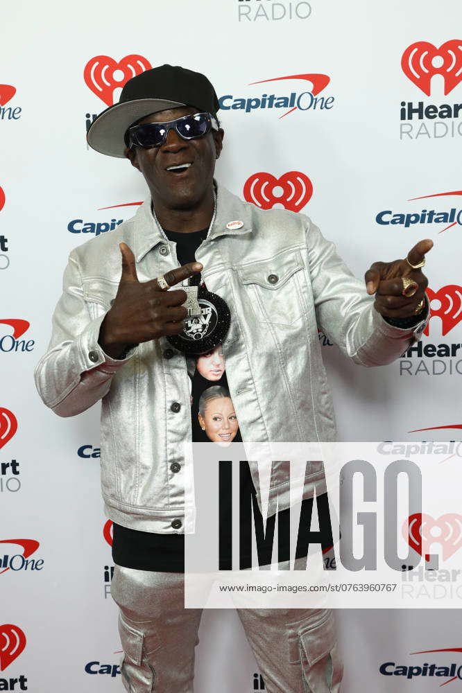 Flavor Flav arrives for the iHeartRadio Music Festival at T-Mobile Arena in Las  Vegas, Nevada