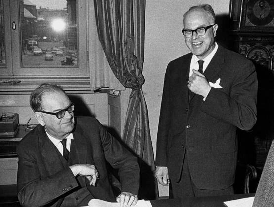 Erlander ARCHIVE 1946 Prime Minister Tage Erlander who, on the sudden death of ...