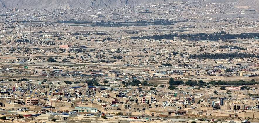 QUETTA, PAKISTAN, OCT 20: A beautiful eye-catching aerial view of ...