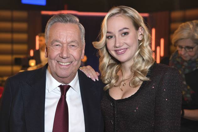 Roland Kaiser with daughter Annalena Kaiser at the TV fundraising gala A Heart for Children