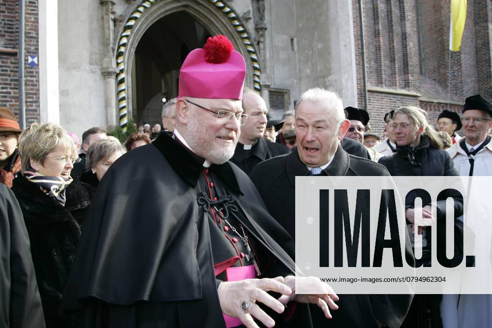 Archbishop Reinhard Marx l and the Bayerische State Premier Guenther ...