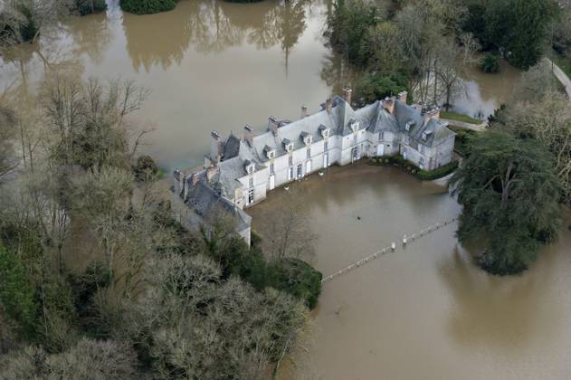 Flooding in Western France PHOTOPQR OUEST FRANCE Mathieu Pattier GUIPRY ...