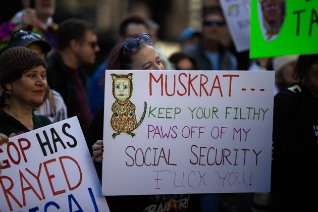 Presidents Day Protest In Houston Locals gather outside City Hall in ...
