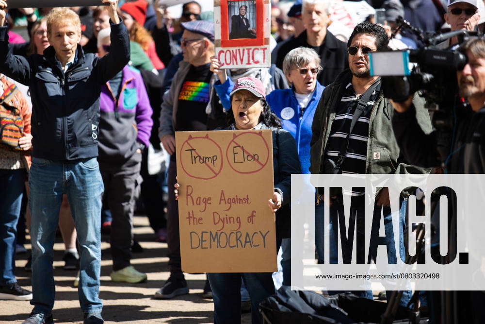 Presidents Day Protest In Houston Locals gather outside City Hall in ...