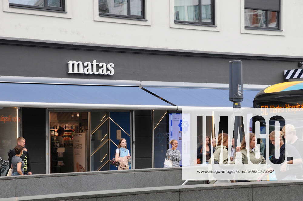 Copenhagen DenmarK 28 AUGUST 2025 Matas store in danish capital