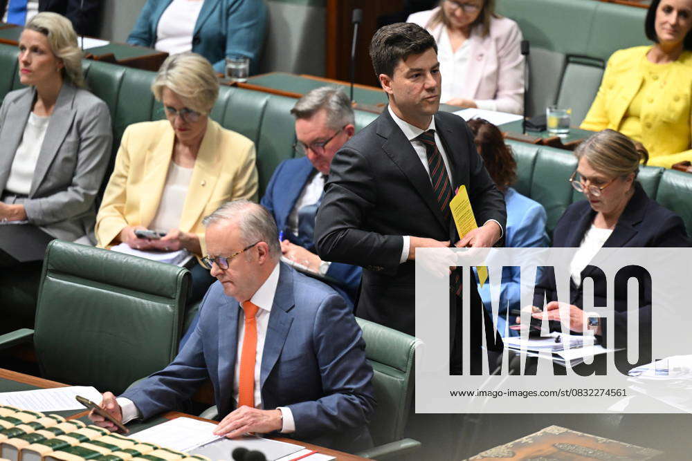 QUESTION TIME, Australian Aged Care Minister Sam Rae walks past ...