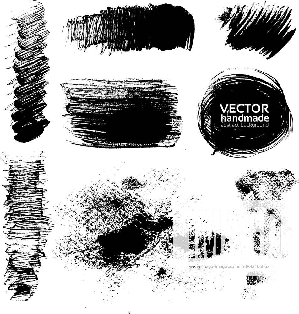 Brushstroke Textures - Ink & Stain A collection of diverse brushstroke ...