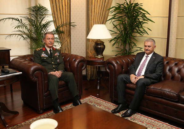 Turkish Prime Minister Binali Yildirim at the Turkish Parlaiment