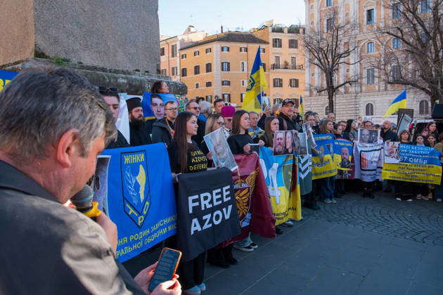 Italy, pro-Ukrainian demonstration in Rome on | IMAGO