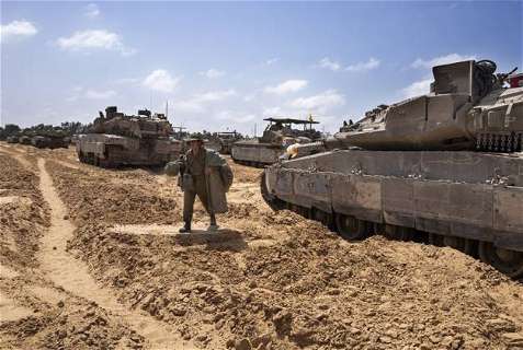 Middle East conflict, Israeli ground troops on the border with the Gaza Strip