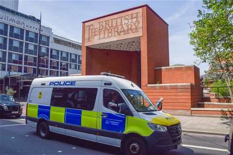 London, Pensioners attack Magna Carta display case in the British Library